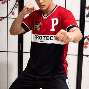 Ravmen V Neck Protect the Good Tee Shirt Size‎ Large NWT